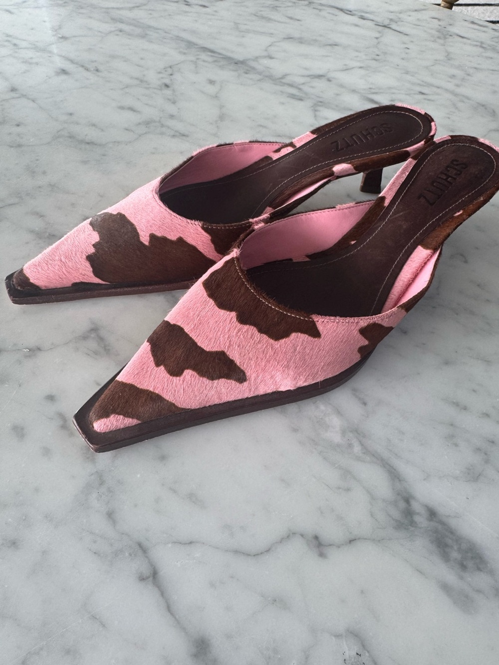 Schutz Daria Calf Hair Mules